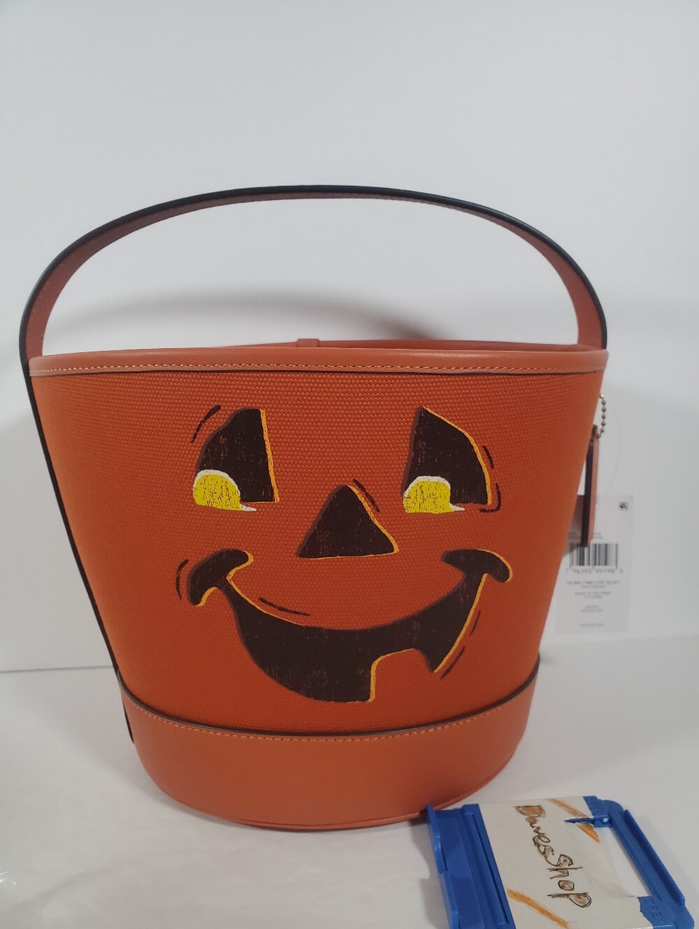 Coach Trick Or Treat Bucket With Halloween Pumpkin NWT - Picture 2 of 8